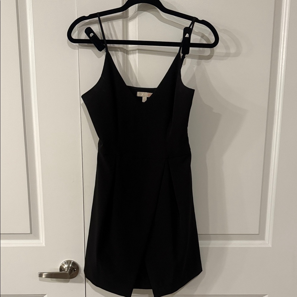 GB girls Black Sleeveless V-Neck Mini Dress